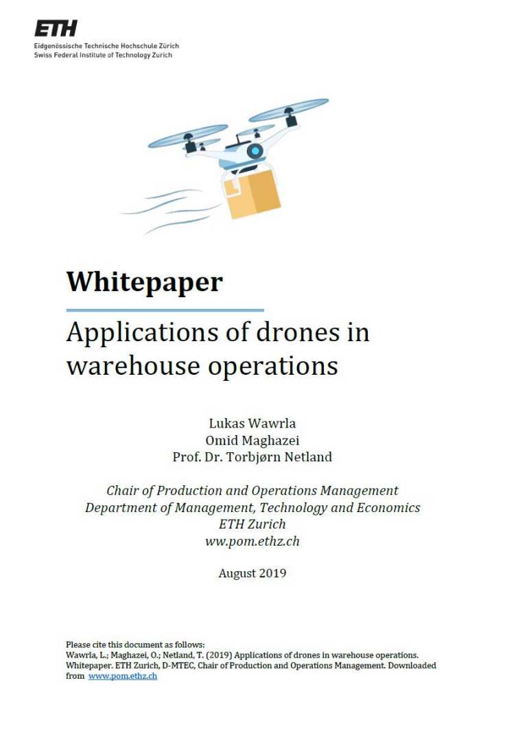 White paper - Drones in warehouse operations