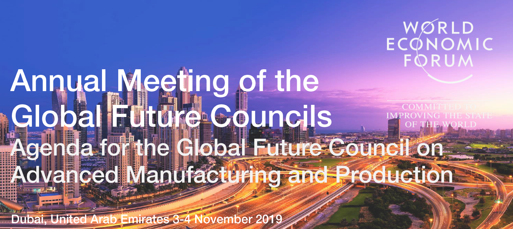 WEF Meeting in Dubai 2019
