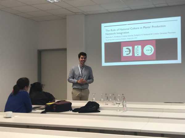 Oliver presenting