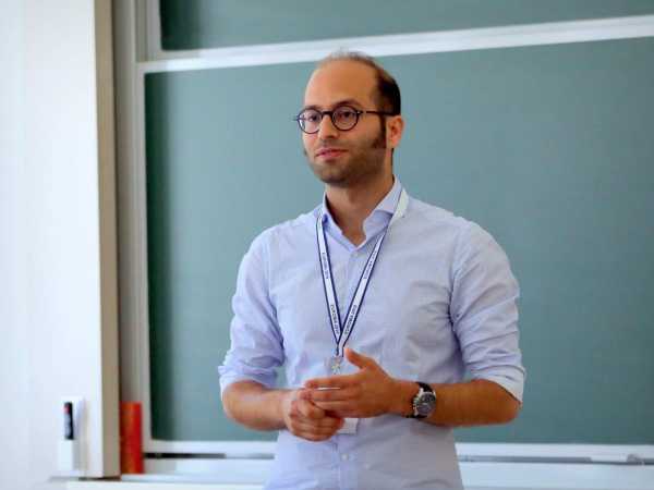 Omid presenting