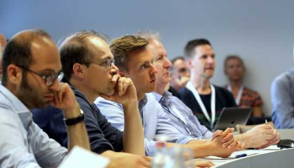 Omid and Sven in the audience