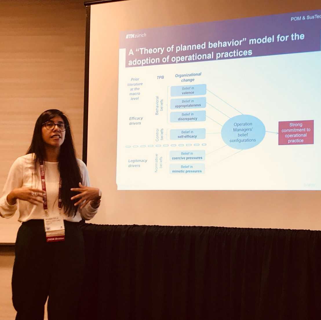 Maricela Arellano Caro presenting paper