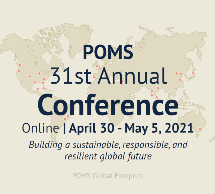 Chair of POM involved in the POMS Conference Production and Operations Management ETH Zurich